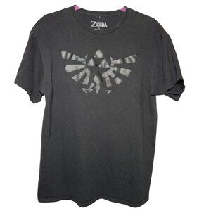 LEGEND Of Zelda Official Nintendo Raised Hyrule Emblem T-Shirt, Size L